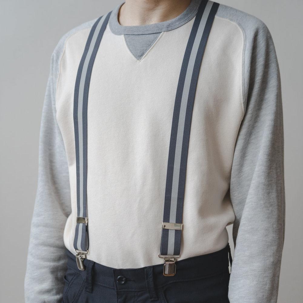 Bretelles élastiques Modaitalia, Thème Blason, Rouges, Taille Unique Homme